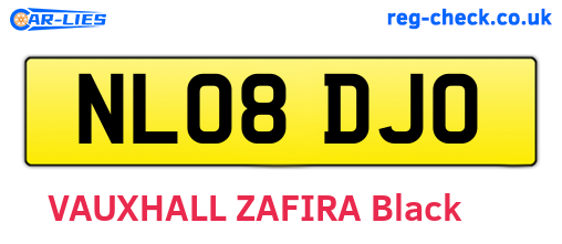 NL08DJO are the vehicle registration plates.