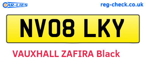 NV08LKY are the vehicle registration plates.
