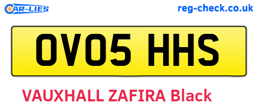 OV05HHS are the vehicle registration plates.