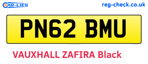 PN62BMU are the vehicle registration plates.