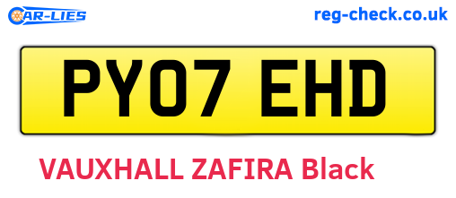 PY07EHD are the vehicle registration plates.