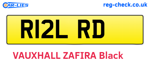 R12LRD are the vehicle registration plates.