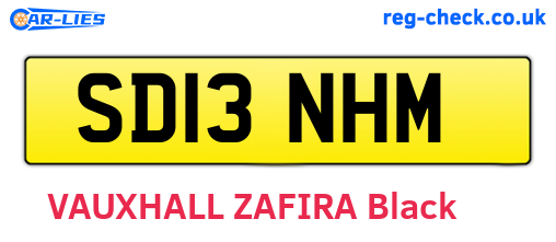 SD13NHM are the vehicle registration plates.