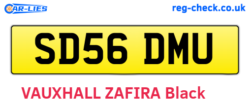 SD56DMU are the vehicle registration plates.