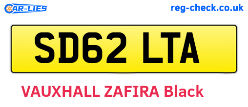 SD62LTA are the vehicle registration plates.