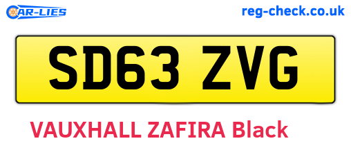 SD63ZVG are the vehicle registration plates.