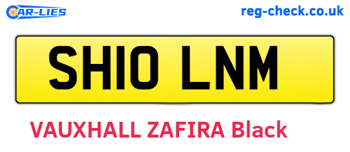 SH10LNM are the vehicle registration plates.