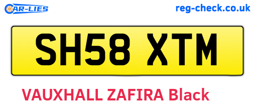 SH58XTM are the vehicle registration plates.