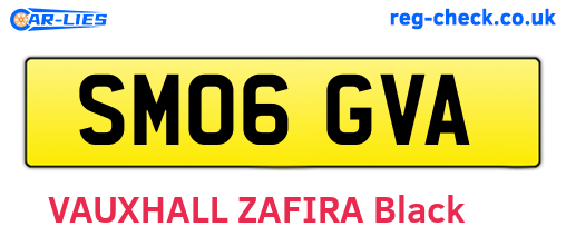 SM06GVA are the vehicle registration plates.