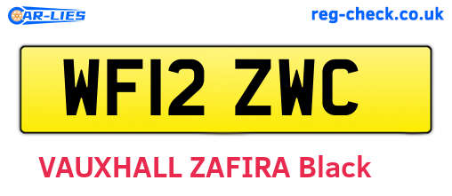 WF12ZWC are the vehicle registration plates.