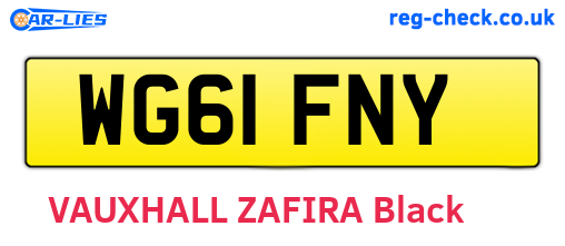 WG61FNY are the vehicle registration plates.