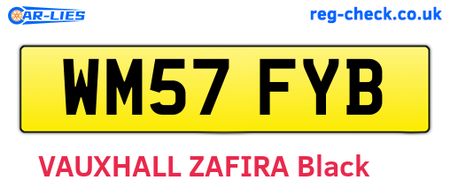 WM57FYB are the vehicle registration plates.