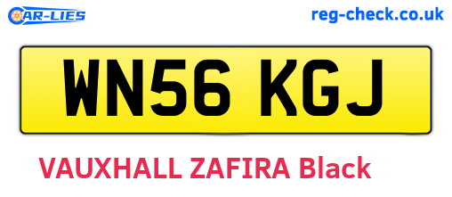 WN56KGJ are the vehicle registration plates.