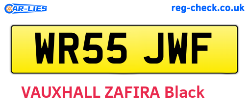 WR55JWF are the vehicle registration plates.