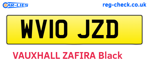 WV10JZD are the vehicle registration plates.