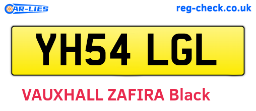 YH54LGL are the vehicle registration plates.
