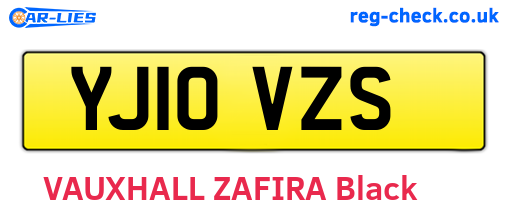 YJ10VZS are the vehicle registration plates.