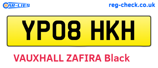YP08HKH are the vehicle registration plates.