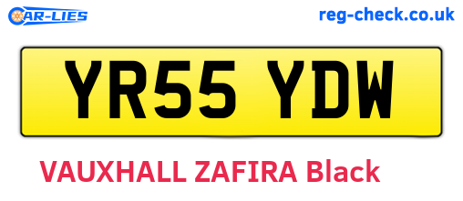 YR55YDW are the vehicle registration plates.