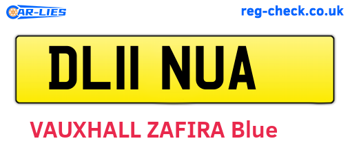 DL11NUA are the vehicle registration plates.