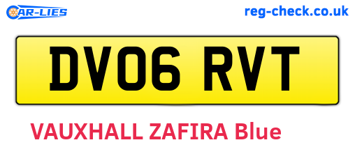 DV06RVT are the vehicle registration plates.