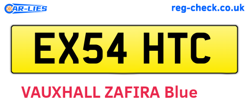 EX54HTC are the vehicle registration plates.