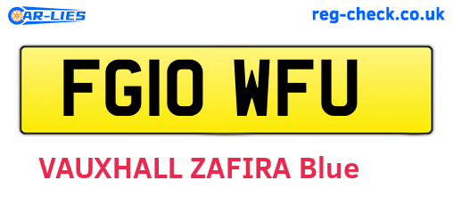 FG10WFU are the vehicle registration plates.