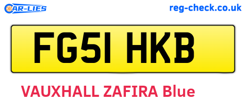 FG51HKB are the vehicle registration plates.