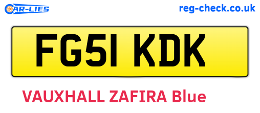 FG51KDK are the vehicle registration plates.