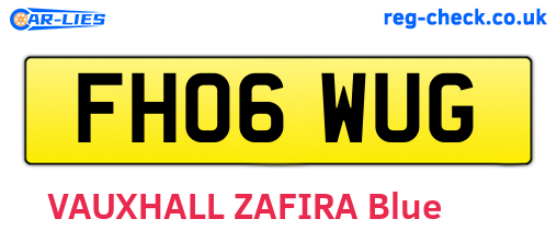 FH06WUG are the vehicle registration plates.