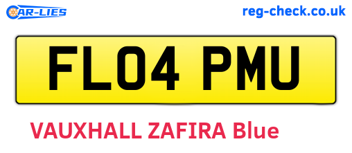 FL04PMU are the vehicle registration plates.