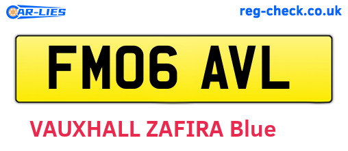 FM06AVL are the vehicle registration plates.