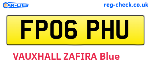 FP06PHU are the vehicle registration plates.