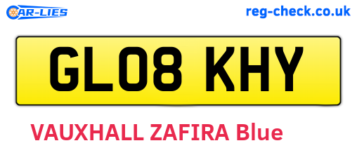GL08KHY are the vehicle registration plates.