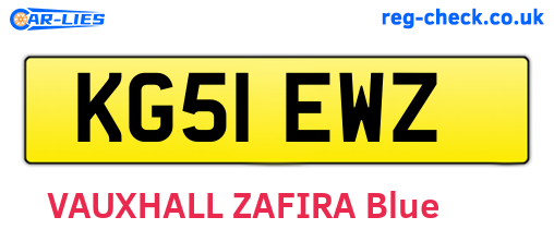 KG51EWZ are the vehicle registration plates.