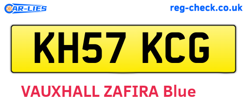 KH57KCG are the vehicle registration plates.