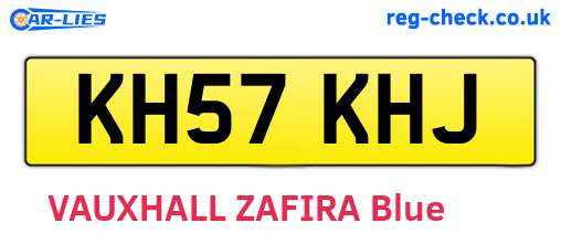 KH57KHJ are the vehicle registration plates.