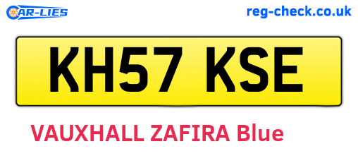 KH57KSE are the vehicle registration plates.