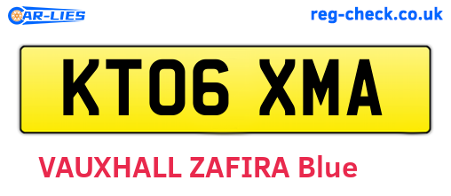 KT06XMA are the vehicle registration plates.