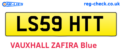 LS59HTT are the vehicle registration plates.