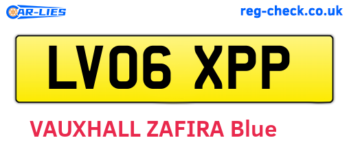 LV06XPP are the vehicle registration plates.