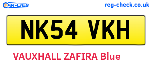 NK54VKH are the vehicle registration plates.