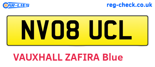 NV08UCL are the vehicle registration plates.