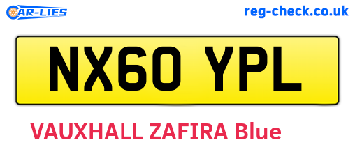 NX60YPL are the vehicle registration plates.