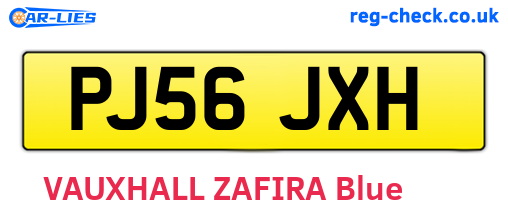 PJ56JXH are the vehicle registration plates.