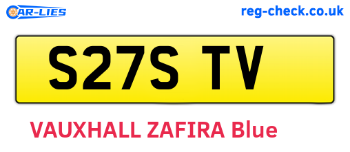 S27STV are the vehicle registration plates.