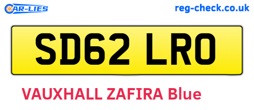 SD62LRO are the vehicle registration plates.