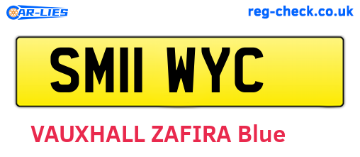 SM11WYC are the vehicle registration plates.