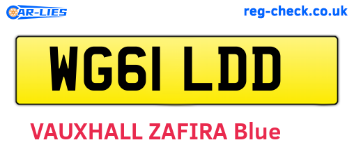 WG61LDD are the vehicle registration plates.