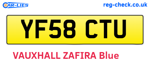 YF58CTU are the vehicle registration plates.